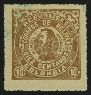 1904. Колумбия. Боливар. М. Ангиано. 10C