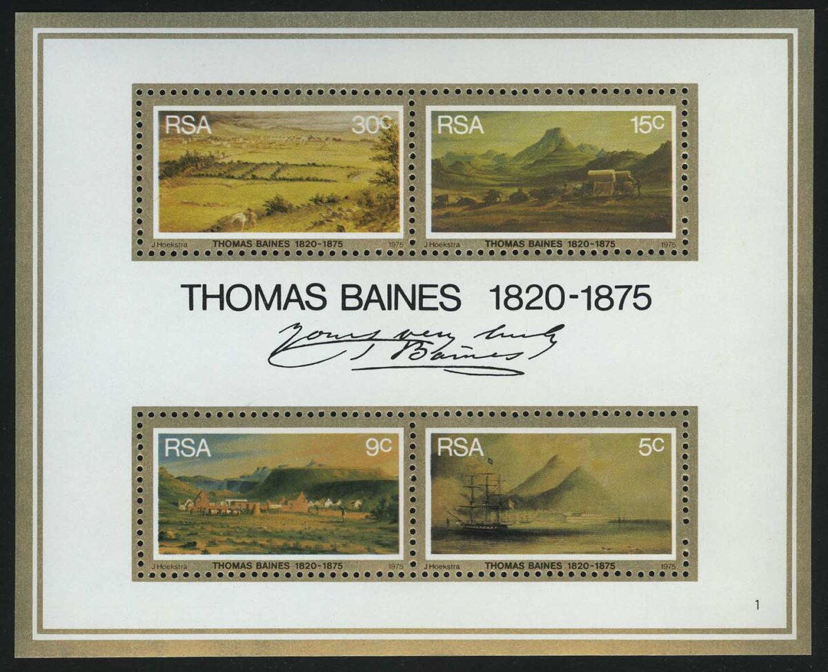 100-летие со дня смерти Томаса Бейнса, художника