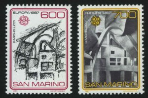 1987. Сан-Марино. Серия "Европа (C.E.P.T.) 1987 - Современная архитектура"