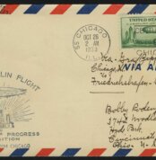 1933. США. Конверт. «Graf Zeppelin Flight • Chicago»