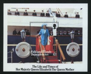 1985. Фолклендские острова, ЗТ. "85-я годовщина со дня рождения королевы Елизаветы, королевы-матери"