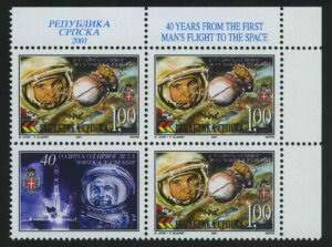 2001 The 40th Anniversary of the First Man`s Flightto the Space