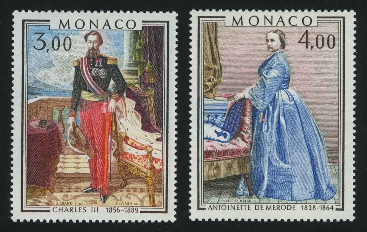 1979. Монако. Серия "Картины из королевского дворца. Charles III, Antoinette de Mérode"