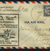 1938. США. Конверт. AIR MAIL. PICO, CALIFORNIA