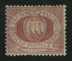 1892. Сан-Марино. Definitive 1892-94. 10С