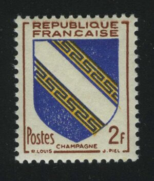 1953. Франция. Герб провинции - Шампань. 2Fr