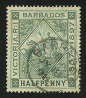 1898. Барбадос. Юбилей королевы Виктории (1819-1901). ½P