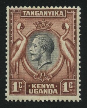 1935. Танганьика. Марки Британской Восточной Африки и Уганды. Король Георг V. 1C