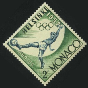 1953. Монако. Летние Олимпийские игры 1952 года в Хельсинки. Футбол