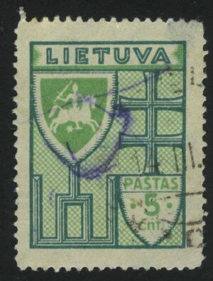 1934. Литва. Герб и символы. 5С