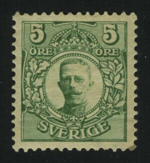1911. Швеция. Король Густав V. 5ÖRE