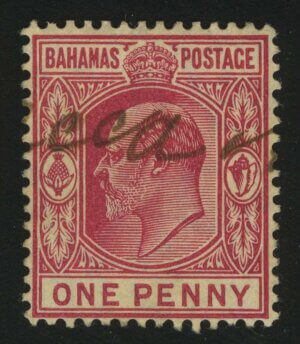 1906. Багамы. Король Эдуард VII. 1