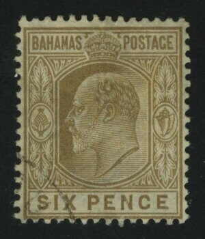 1911. Багамы. Король Эдуард VII. 6P