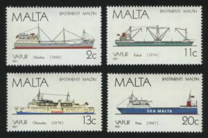 1987. Мальта. Серия "Мальтийские корабли"