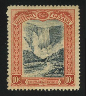 1898. Британская Гвиана. "Old Mans Falls" 10C