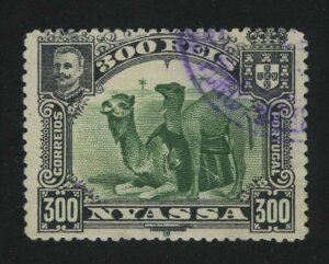 1901. Ньяса. "Король Карлос I, верблюды", 300R