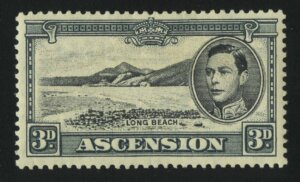 1938. Остров Вознесения. Король Георг VI, Зеленая гора. 3P