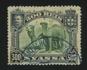 1901. Ньяса. "Король Карлос I, верблюды", 300R