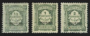 1922. Азорские острова. Доплатные. Надпечатка "AÇORES"