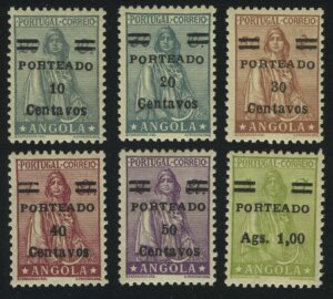 1949. Ангола. Доплатные марки. Церера