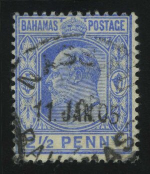 1902. Багамы. Король Эдуард VII. 2½P