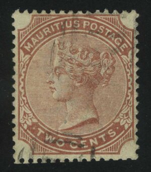 1882. Маврикий. Королева Виктория. 2C