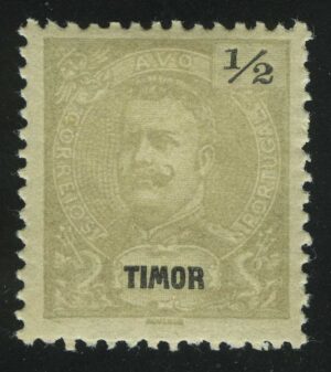 1898. Тимор. "Король Карлос I, ½A/R"