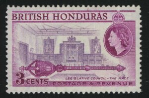 1953. Британский Гондурас. Палата представителей и Законодательный совет. Королева Елизавета II