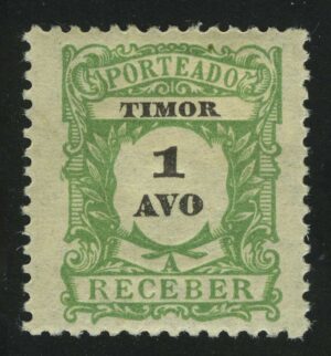 Numeral Stamps - Inscription "PORTEADA - TIMOR - RECEBER"