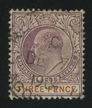 1904. Лагос. Король Эдуард VII, 3P