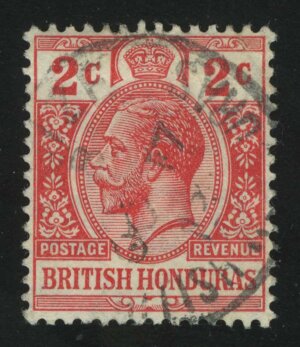 1913. Британский Гондурас. Король Георг V. 2C